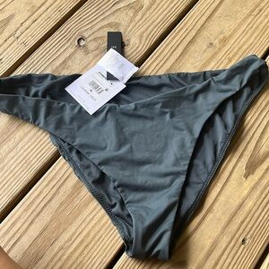 O'Neill Juniors Size XL Saltwater Solids Rockley Bikini Swim Bottoms Slate 1475